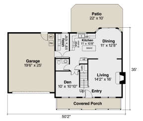 Main Floor  for House Plan #035-00227