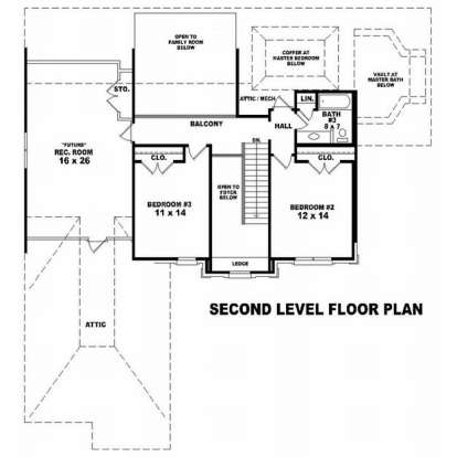 Floorplan 2 for House Plan #053-01305