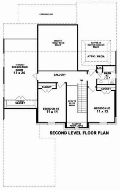 Floorplan 2 for House Plan #053-01306
