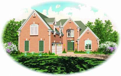 3 Bed, 4 Bath, 2988 Square Foot House Plan - #053-01307