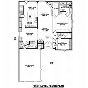 Floorplan 1 for House Plan #053-01307