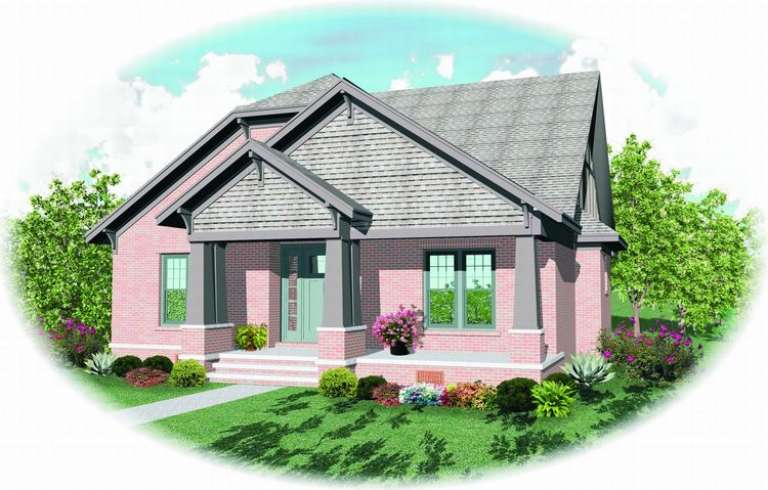 Craftsman House Plan #053-01308 Elevation Photo