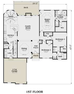 Main Floor for House Plan #009-00071