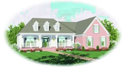 Southern House Plan #053-01321 Elevation Photo