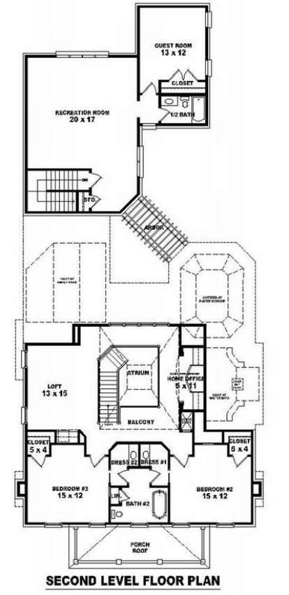 Floorplan 2 for House Plan #053-01325