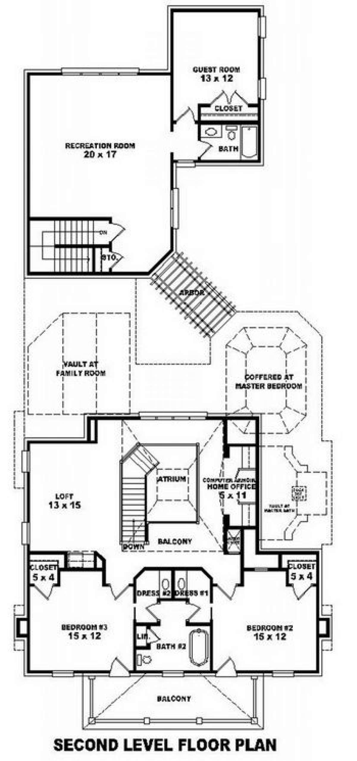Floorplan 2 for House Plan #053-01326