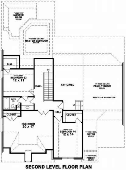Floorplan 2 for House Plan #053-01327