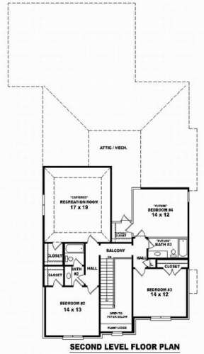 Floorplan 2 for House Plan #053-01328