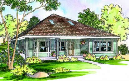 2 Bed, 2 Bath, 1686 Square Foot House Plan - #035-00230