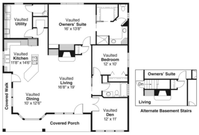 House Plan House Plan #881 Drawing 1
