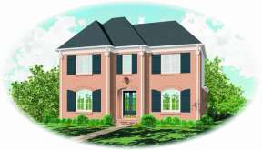 French Country House Plan #053-01331 Elevation Photo