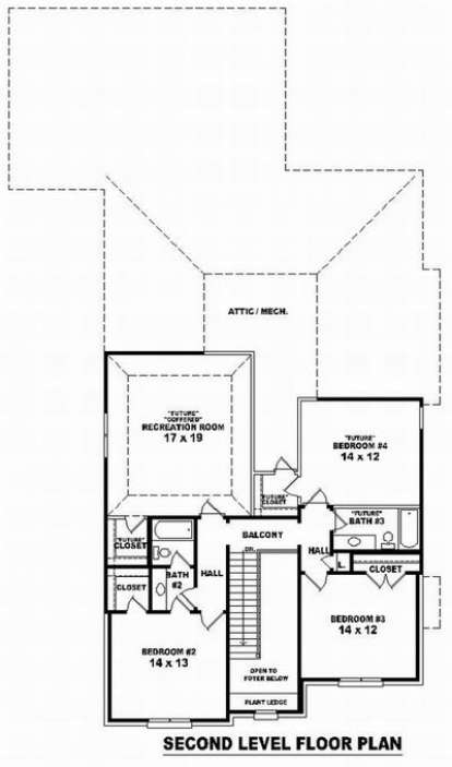 Floorplan 2 for House Plan #053-01334