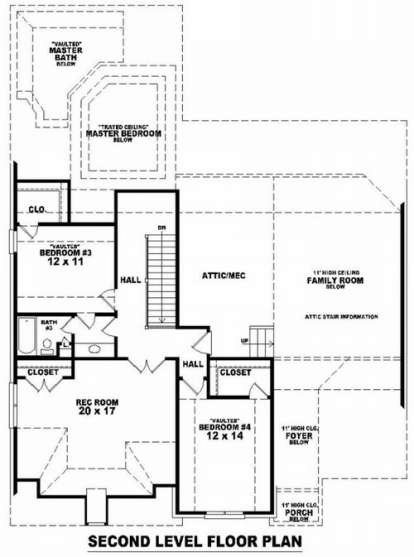 Floorplan 2 for House Plan #053-01335