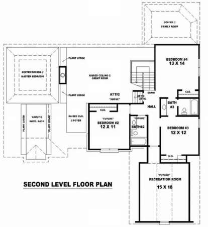 Floorplan 2 for House Plan #053-01339