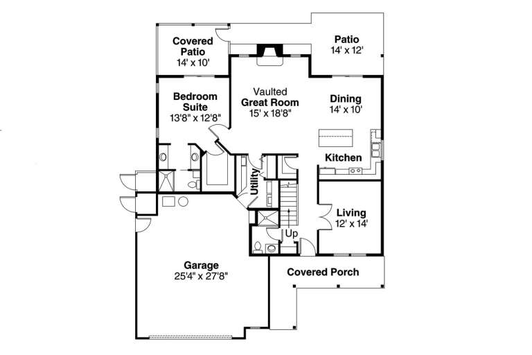 House Plan House Plan #882 Drawing 1