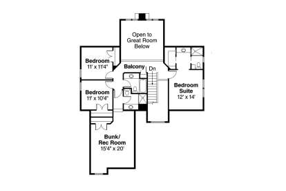 Second Floor for House Plan #035-00231