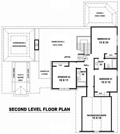 Floorplan 2 for House Plan #053-01340