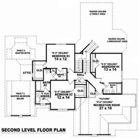 Floorplan 2 for House Plan #053-01342