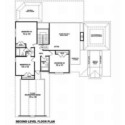 Floorplan 2 for House Plan #053-01345