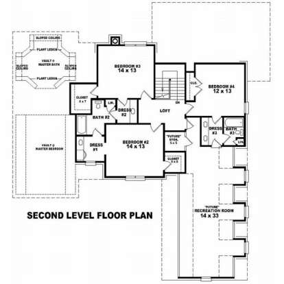 Floorplan 2 for House Plan #053-01347