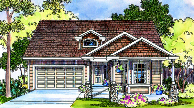 Country House Plan #035-00232 Elevation Photo