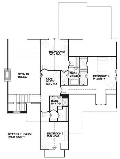 Floorplan 2 for House Plan #1637-00001