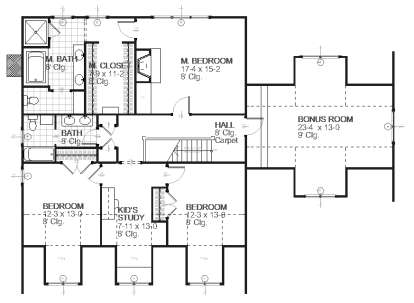 Upper for House Plan #1637-00002