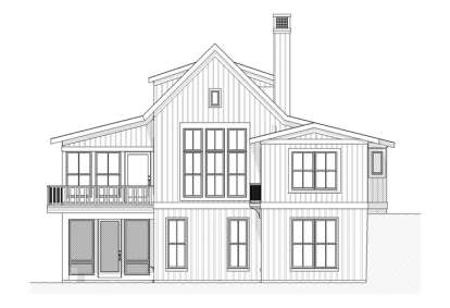 Lake Front House Plan #1637-00007 Elevation Photo