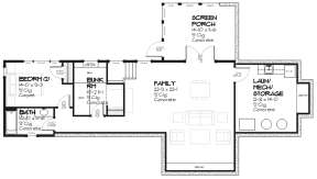 Basement for House Plan #1637-00008