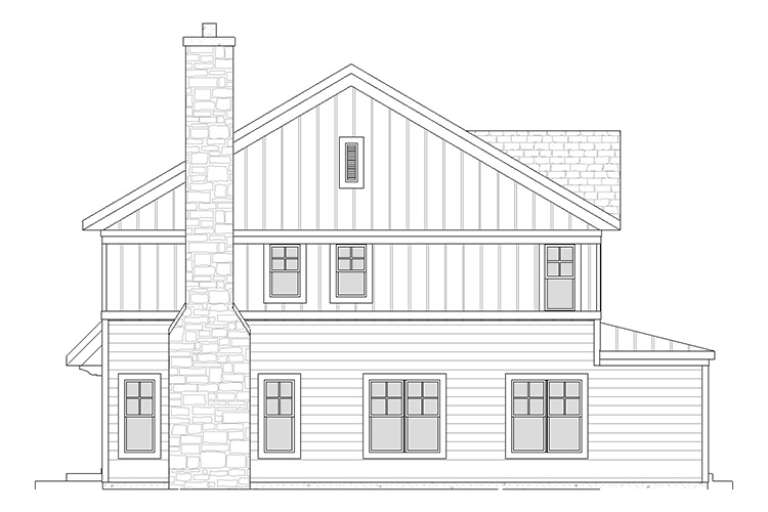 Country House Plan #1637-00009 Elevation Photo