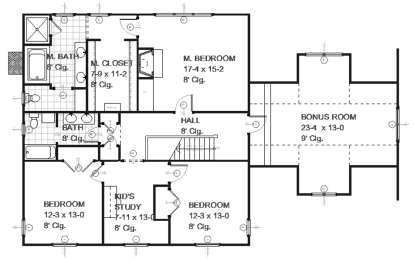 Upper for House Plan #1637-00010