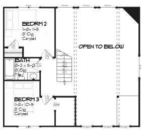 Upper for House Plan #1637-00011