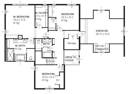 Upper for House Plan #1637-00013