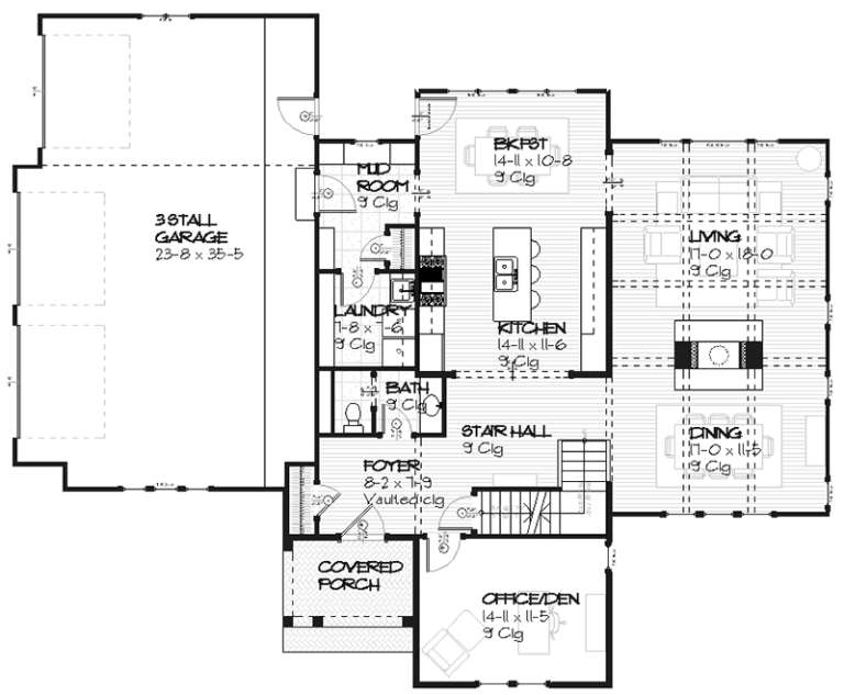 House Plan House Plan #8844 Drawing 1
