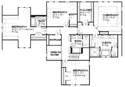 Upper for House Plan #1637-00014
