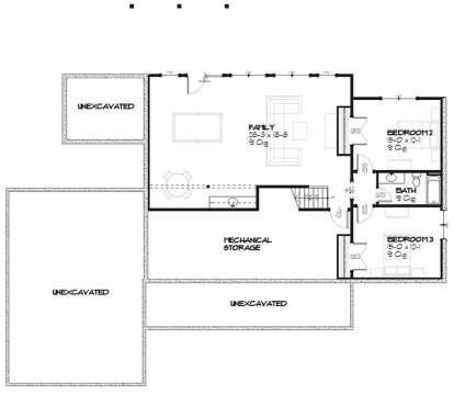 Basement for House Plan #1637-00017