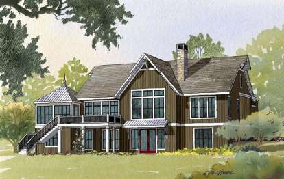 Country House Plan #1637-00018 Elevation Photo