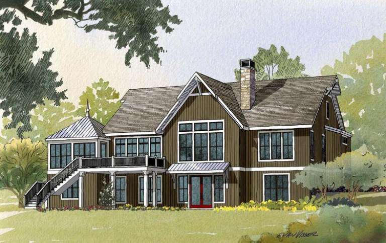 House Plan House Plan #8848 Rear Elevation