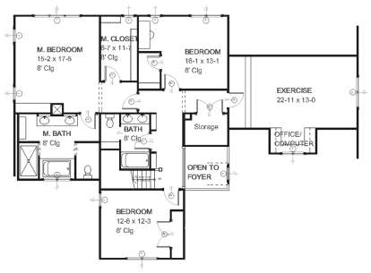 Upper for House Plan #1637-00019