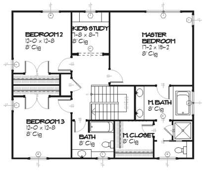 Upper for House Plan #1637-00020