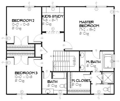 Upper for House Plan #1637-00021