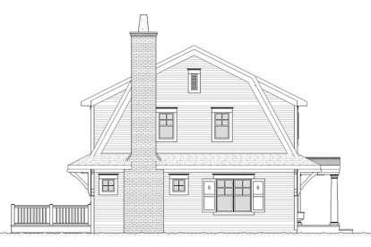 Early American House Plan #1637-00027 Elevation Photo