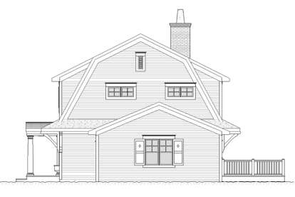 Early American House Plan #1637-00027 Elevation Photo