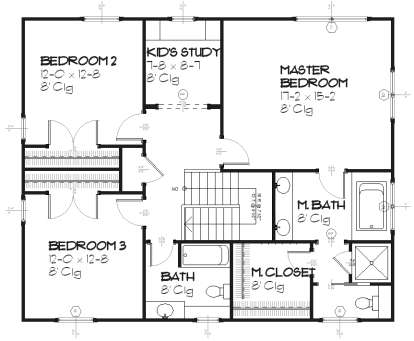 Upper for House Plan #1637-00027