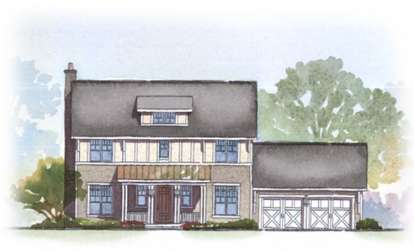 Colonial House Plan #1637-00028 Elevation Photo