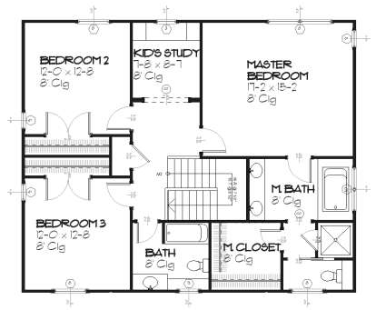 Upper for House Plan #1637-00028