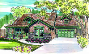 Craftsman House Plan #035-00235 Elevation Photo