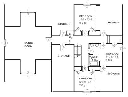 Upper for House Plan #1637-00031