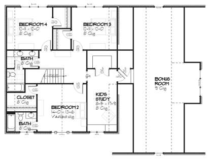 Upper for House Plan #1637-00034