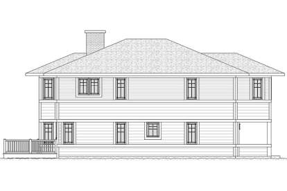 Prairie House Plan #1637-00049 Elevation Photo
